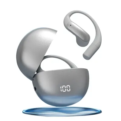 Brezžične Bluetooth 5.3 slušalke s prevajanjem in dolgotrajno baterijo Silver