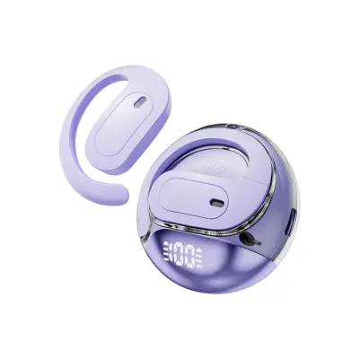 AI Pametne Slušalke za Prevajanje Bluetooth - OWS Digitalni Zaslon Purple