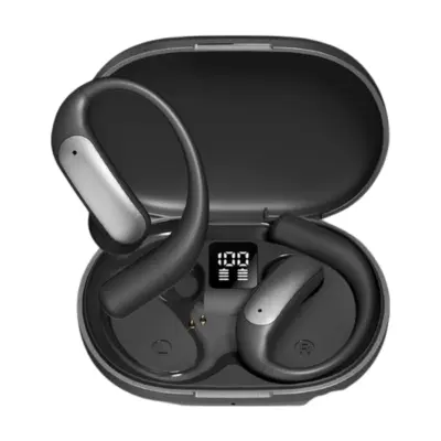 AI Pametne Slušalke z Odprtimi Ušesi Bluetooth s HIFI Zvokom in Dolgo Življenjsko Dobo Baterije Black