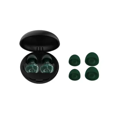 Nastavljivi ušesni čepki za odpravljanje hrupa - serija Donut: za spanje, glasbo in študij Green