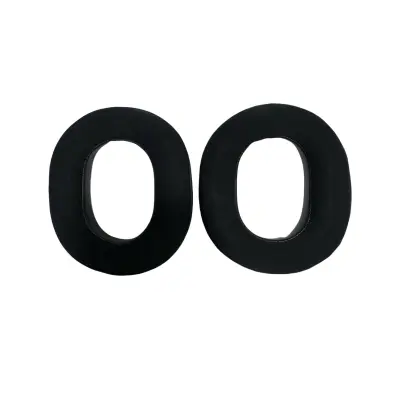 Združljivi nadomestni ušesni blazinici iz črnega ledene svile za Razer BlackShark V3/V3X - 2 kosa