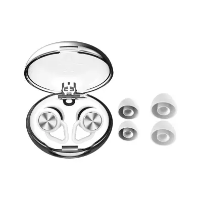 Čepi za ušesa za zmanjševanje hrupa - Bullet Head Pro - Rhombus dodatki White + Silver