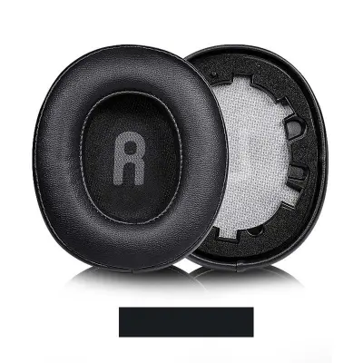 Združljivo z JBL TUNE T700BT T710 720 T750BTNC T760NC Nadomestne ušesne blazinice iz črnega proteinskega usnja - Komplet 3 kosov