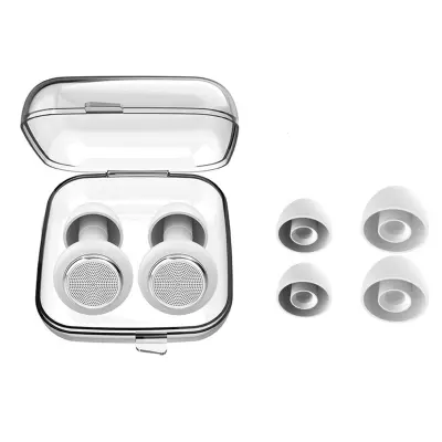 Čepi za ušesa za odpravljanje hrupa - mrežasta zasnova: vrhunsko udobje in blokiranje zvoka White