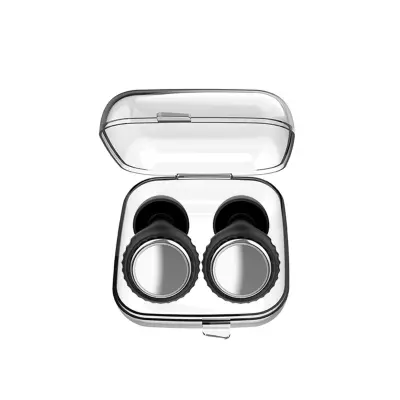 Zrcalni ušesni čepi za odpravljanje hrupa - Standard Edition: Mehak silikon Black + Silver