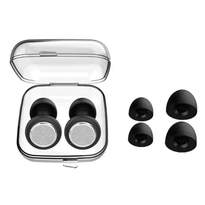 Čepi za ušesa za odpravljanje hrupa - mrežasta zasnova: vrhunsko udobje in blokiranje zvoka Black