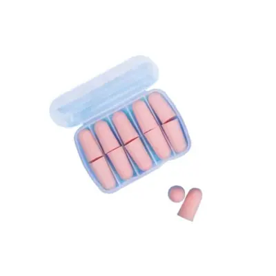 Čepi za ušesa za zmanjševanje hrupa - 5 parov, mehka pena, 34 dB zmanjšanje hrupa Pink