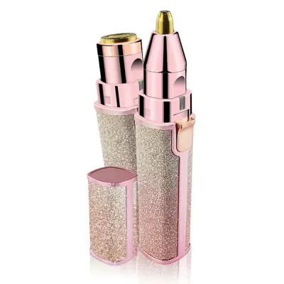 2-v-1 Električni odstranjevalec dlak za ženske - na baterije - Gradient Pink