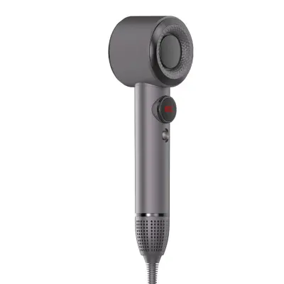 1400W Visokohitrostni sušilnik za lase z digitalnim zaslonom in koncentratorjem Grey