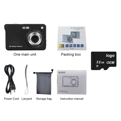 Digitalni fotoaparat K09 s kartico 32GTF - Ujemite vsak trenutek Black