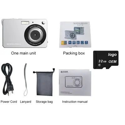 Digitalni fotoaparat K09 s kartico 32GTF - Ujemite vsak trenutek Silver