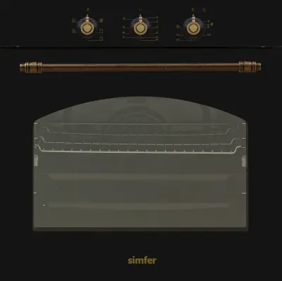 Vgradna pečica SIMFER B6ES108RSA, retro