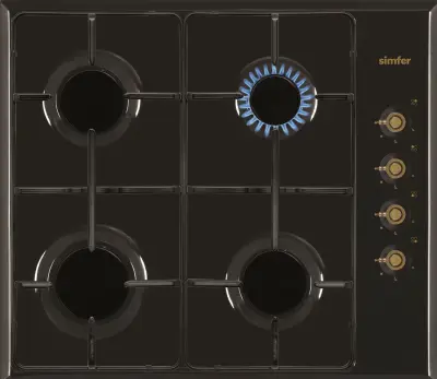 Plinska kuhalna plošča SIMFER 6400 QGRSA, retro