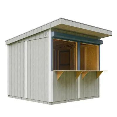Kiosk iz lesa - 5,9 m² -  240 x 248 x 305 cm - Timbela M950-TUNDRA GREY