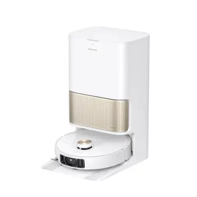 Dreame L40s Pro Ultra robotski sesalnik s samočistilno postajo, bel