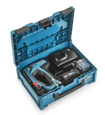 Novus Akumulatorski tapetniški spenjač J-551 komplet z baterijo in polnilnikom