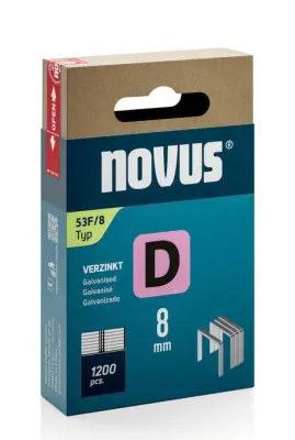 Novus Sponke za tapetniški spenjač Tip D 53F/8, 1200 kos, ploščate