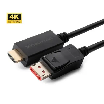 MicroConnect Kabel 4K Display Port 1.4 - HDMI 2.0, 2m 4K60Hz, 18Gbps