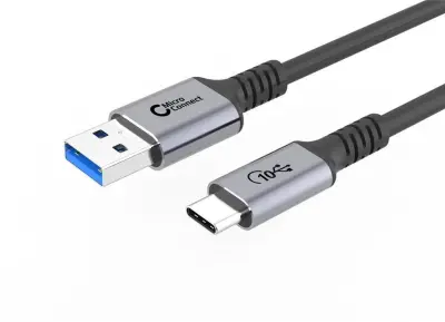 MicroConnect Premium kabel USB C-A 3.2 Gen2 1,5m 60W, 10Gbps