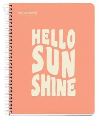 MiquelRius Zvezek A5, črtast, 100-listni, 90g MESSAGES mareličen