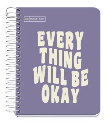 MiquelRius Zvezek A6, črtast, 100-listni, 90g MESSAGES vijoličen