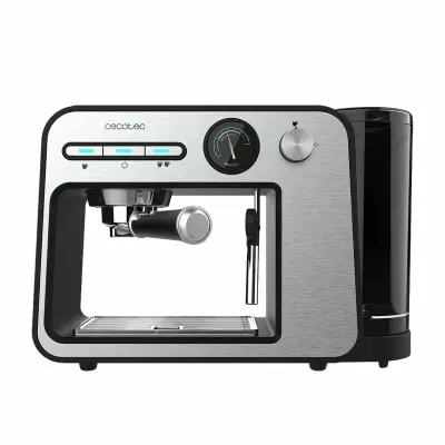 Kavni aparat Cecotec Power Espresso 20 Square Pro, 20 bar, 1450 W, siva