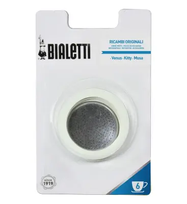 Pribor za kavo Bialetti Kit z silikonskim tesnilom in inox filtrom