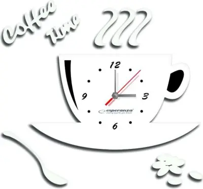 Stenska ura Esperanza FLORENCE bela eleganten dizajn