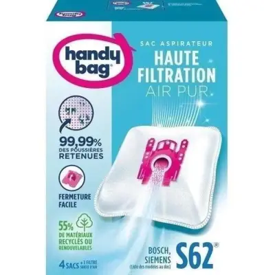 Vrečka za sesalnik Handy Bag S62, 4 kosa, filtracija MicroPor Plus