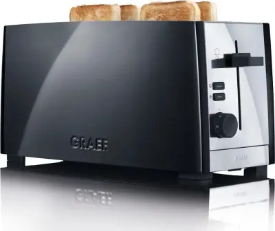 Toster Graef TO 102 z 1380W in 6 stopnjami rjavenja