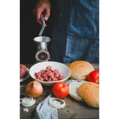 Mlinček za meso KitchenCraft tradicionalni ročni srebrni model