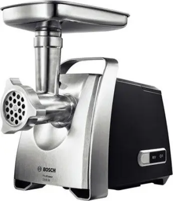 Rezalnik mesa Bosch MFW68660 inox, zmogljiv 2000 W