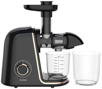 Sokovnik Klausberg KB-7867 s hladnim stiskanjem, črno-roza zlati