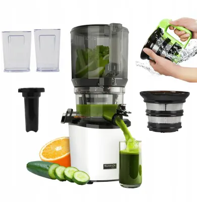 Sokovnik Kuvings AUTO10W z velikim lijakom in tihim motorjem