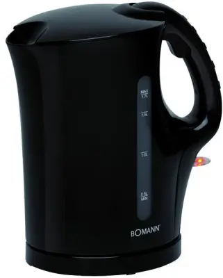 Grelnik vode Bomann WK 6079 CB, 1,7 l, 2200 W, črn