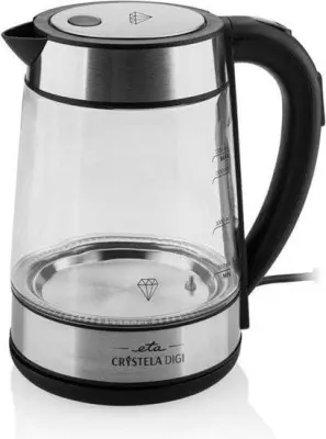 Električna grelnik ETA Crystela Digi prozoren 1,7 l, 2200 W