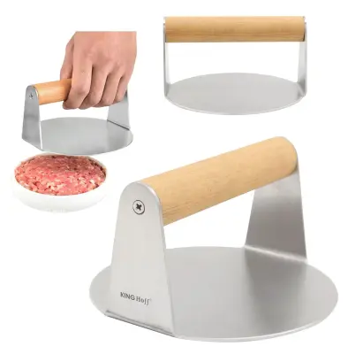 Kuhinjski pripomoček Kinghoff KH-1878 Tlačilec mesa iz nerjavečega jekla