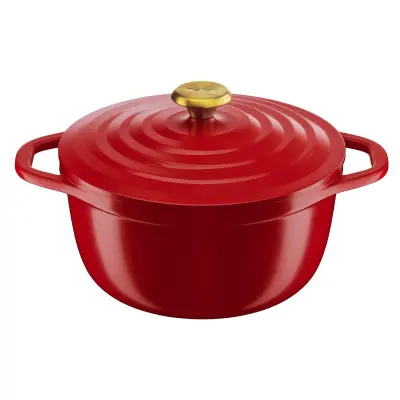 Lonec Tefal Air 24 cm rdeč iz litega aluminija