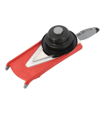 Kuhinjski pripomoček De Buyer Kobra V Axis rdeča mandolina