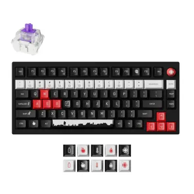 Keychron DayZ Special Edition Brezžična magnetna tipkovnica po meri / Black / Gateron Nebula / P1H-M1P-DZ
