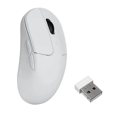 Keychron M3 Mini Brezžična miška / BT / 2.4GHz / 8000 Hz / bela / M3M-A24