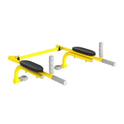 Športne palice za vadbo in sklece na lestvi - Rumene