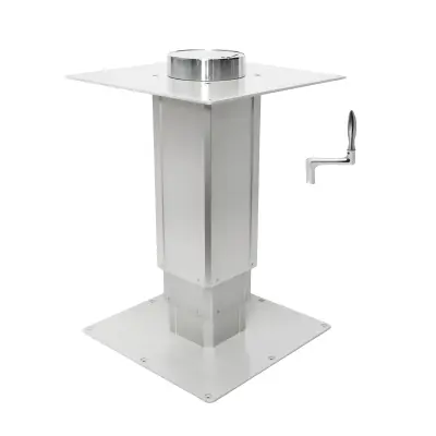 Noge za mizo, nastavljiva višina, aluminijeva zlitina visoke trdnosti -Srebrna