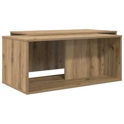 vidaXL Set kavno mizico 2 pcs Umetni hrast Konstruiran les