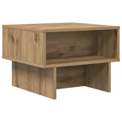 vidaXL Klubska miza Umetni hrast 48 x 46 x 35 cm Konstruiran les