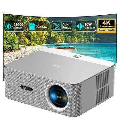 Projektor, Full HD 1080P, 25000 Lumenov Svetlosti