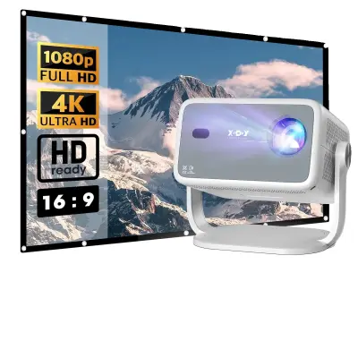 Projektor, podpora 4K, samodejna korekcija trapeza -Projektor s 100in