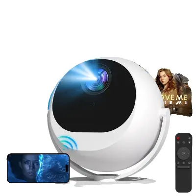 Projektor, predvajanje v visoki ločljivosti, samodejna korekcija trapeza -BELA