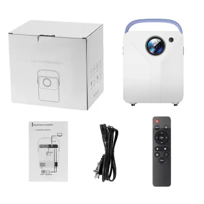 Pameten mini projektor, prenosljiv, z vgrajenim zvočnikom, široka projekcijska velikost -CY302 -EU vtič
