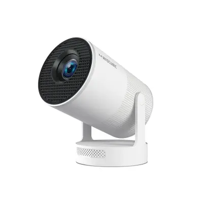 Prenosni projektor, 720P optična ločljivost, 300 ANSI lumenov, Bluetooth združljiv -HY300 Ultra-Bela -EU vtič